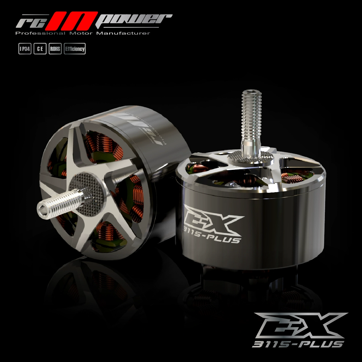 RCinpower EX2812 PLUS 900KV 4-6S Brushless Motor for Freestyle Drone