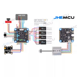 JHEMCU F722 Flight Controller with  Built-in 45A 55A 4IN1 ESC for 3-6S FPV Racing Drone