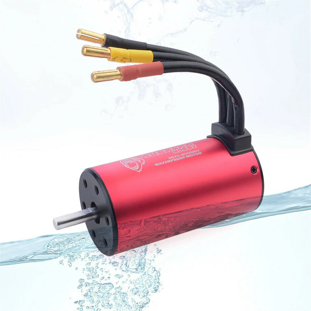 Surpass Hobby 3670 2050KV Waterproof Brushless Motor for RC Car Boat