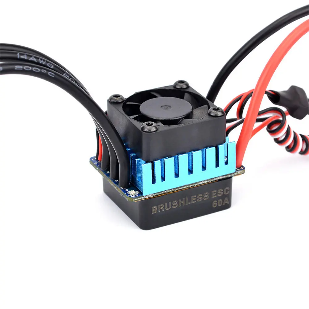 Surpass Hobby 60A Brushless 2-3S ESC Partly Waterproof For 1/10 RC Car