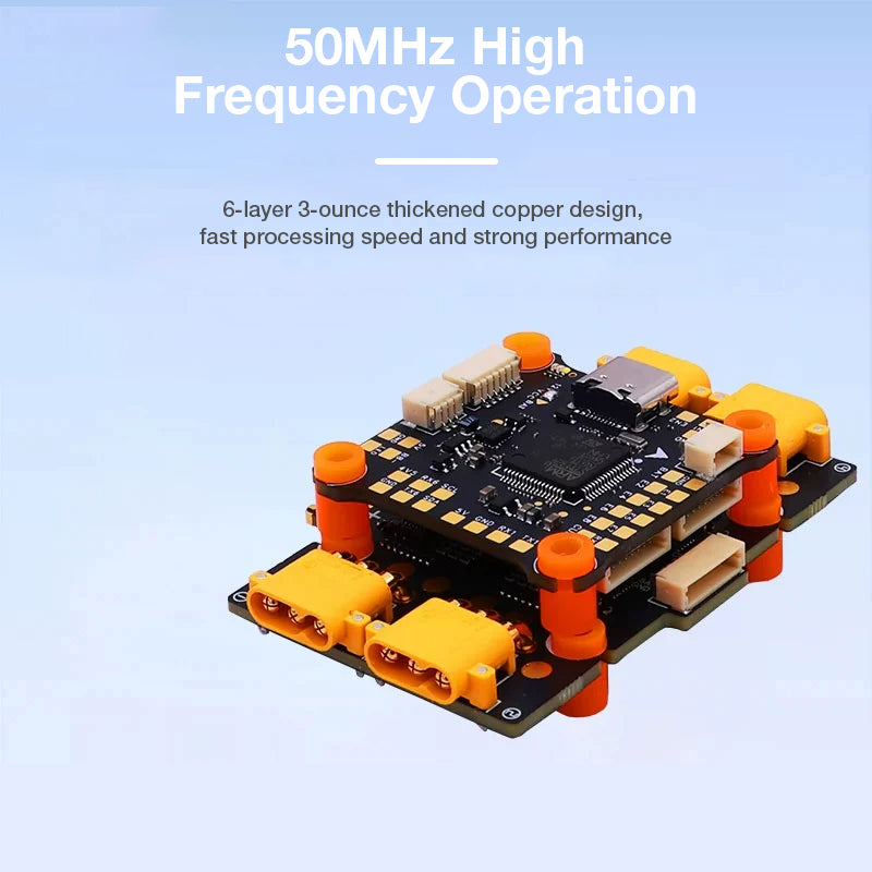 HAKRC Plug-in 2-6S Flight Tower F405 EF60 8-bit Flight Controller with 50A 60A ESC ICM42688 for Racing Drone