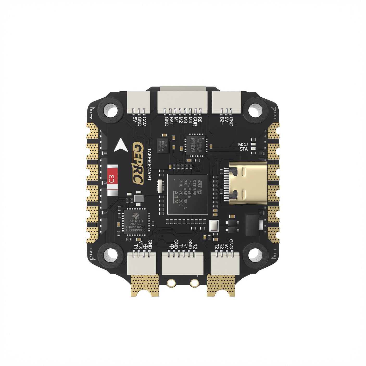 GEPRC TAKER F745 BT 8-Bit 3-6S Flight Controller with H60_BLS 60A 4IN1 ESC Plug-in STACK  30.5×30.5mm