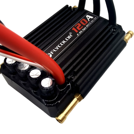 Flycolor 12OA 2-6S Water- Cooled Waterproof ESC for RC Boat Ship 5.5V/5A BEC