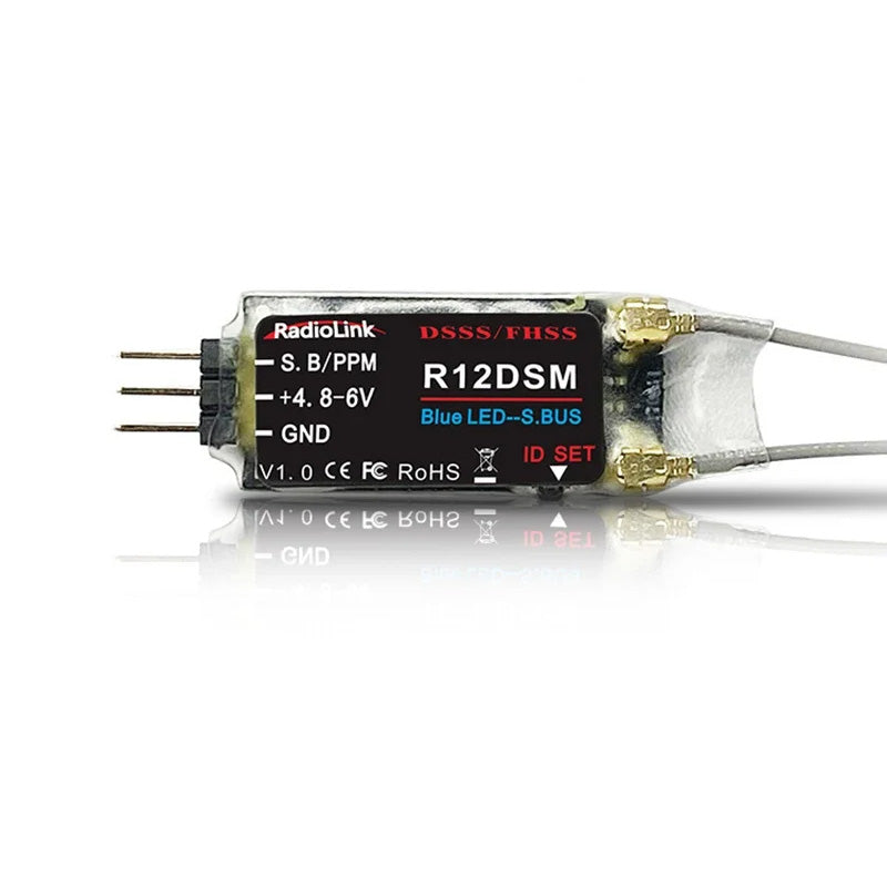 Radiolink R12DSM 2.4G 12CH DSSS FHSS Receiver for AT9 AT9S AT10