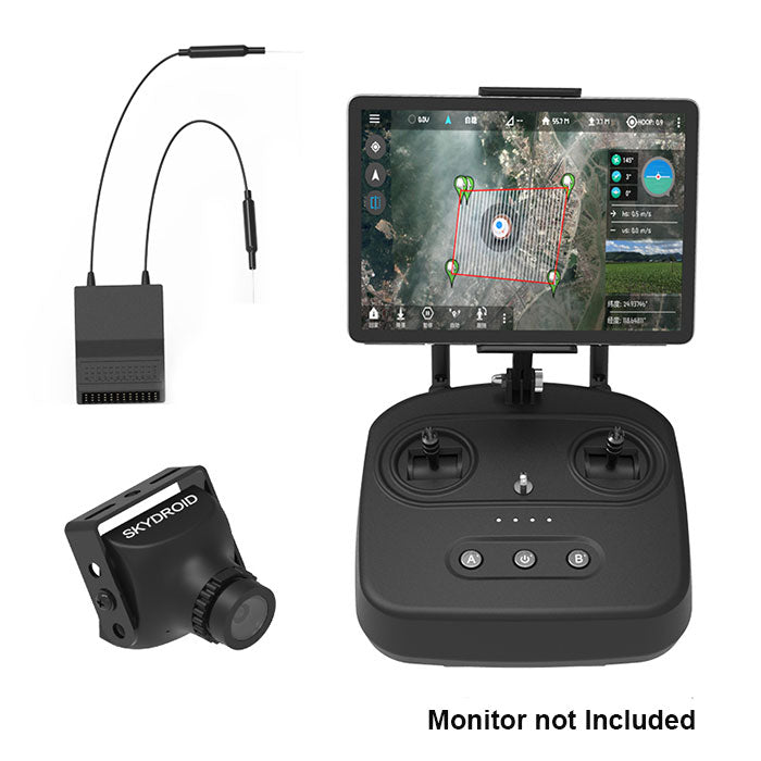 Skydroid T10 2.4G 10 Channel Remote Controller with Camera 4in1 Radio for MultiRotors UAV AG Drones