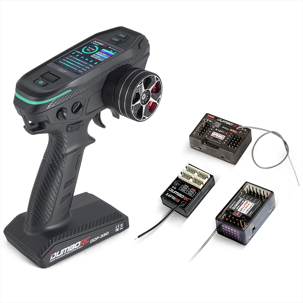 DUMBORC DDF-350 10CH RC Remote Controller 10 Channel 2.4Ghz Transmitter with M1 Handwheel