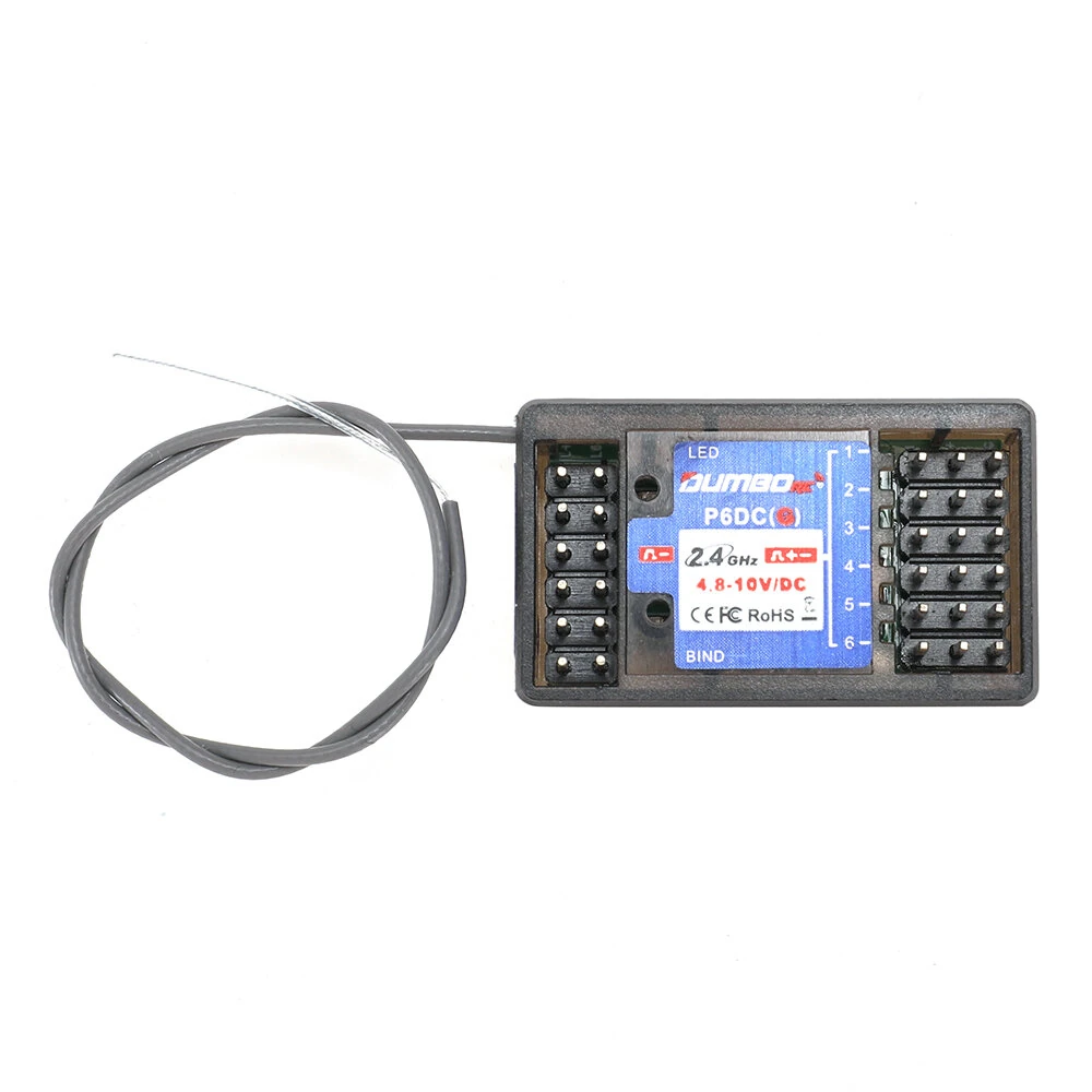 Dumborc 2.4GHz P6DCG P6DC 6CH Receiver with PWM