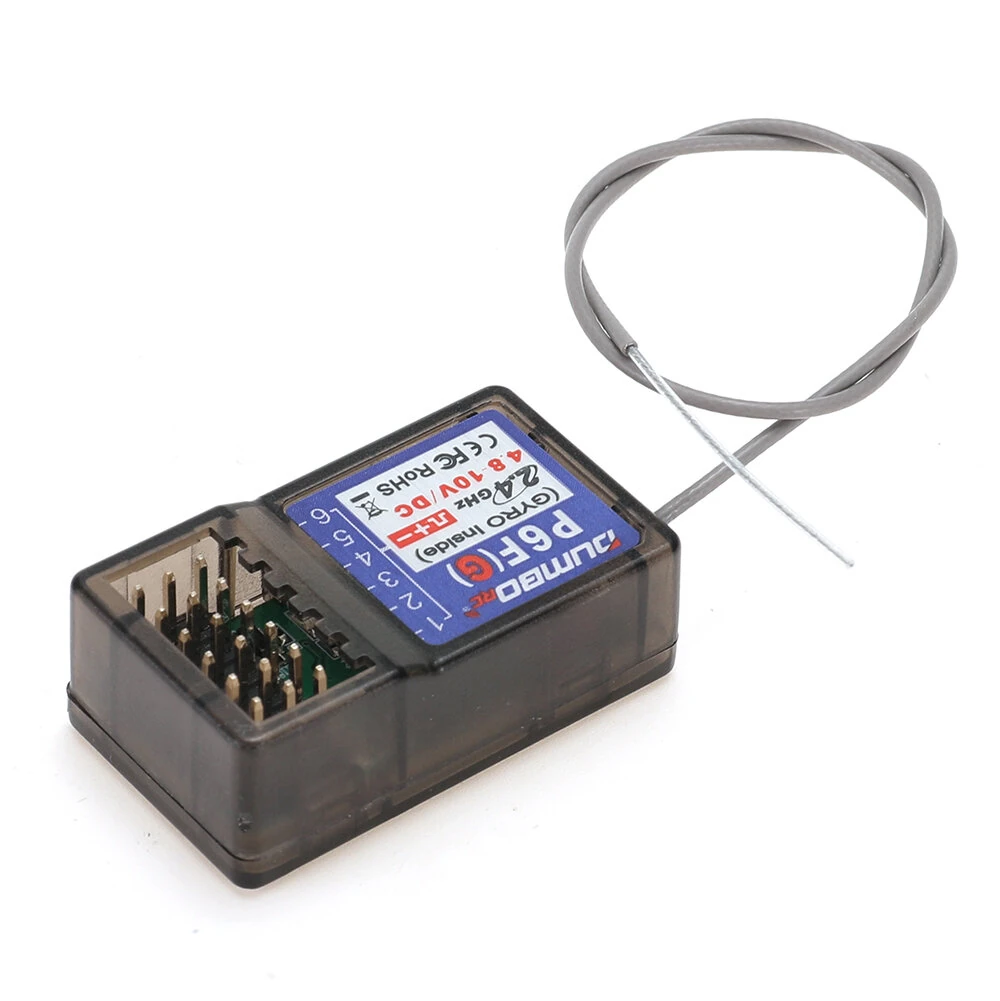 DUMBORC P6F(G) 2.4GHz 6CH RC Receiver Support Gyro for X4 X5 X6 X6PM Radio Transmitter