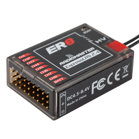 Radiomaster ER8 2.4GHz ELRS PWM Receiver for Fixed-Wing Aircraft