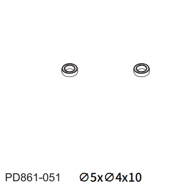 PDracingTK10,TR10 Car Bearings Screws Parts