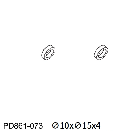 PDracingTK10,TR10 Car Bearings Screws Parts