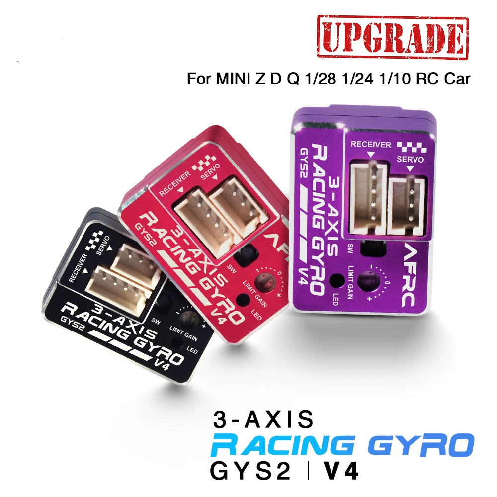 AFRC V4 Gyroscope with Shell for MINI Z D Q 1/28 1/24 1/10 RC Car
