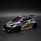 1:24 RC Drift Car Yaris Plastic Body Shell Wheelbase 110mm Front 80mm Rear 85mm