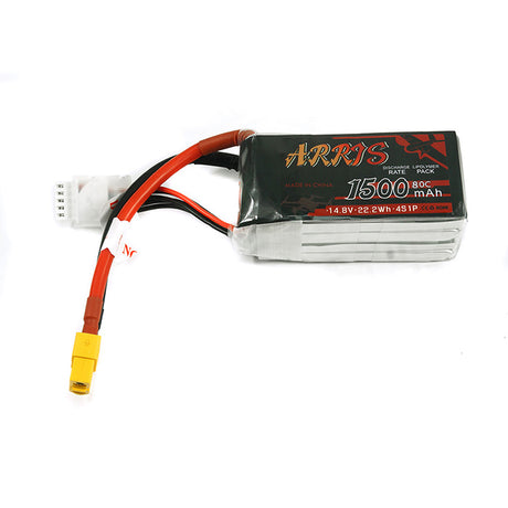 ARRIS 4S 14.8V 1500mAh 80C Graphene LiPo Battery (3 PCS)