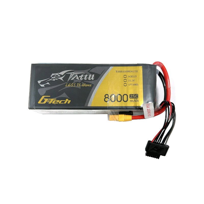 Tattu 6S 8000mah 22.2V 25C Lipo Battery