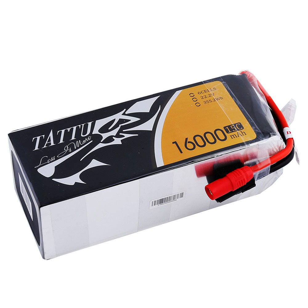 Tattu 6S 16000mAh 15C 6S1P Lipo Battery Pack