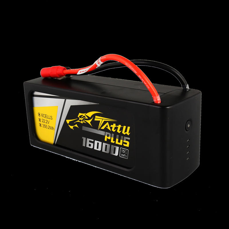 Tattu Plus 16000mAh 6S 15C 22.2V Lipo Battery Pack