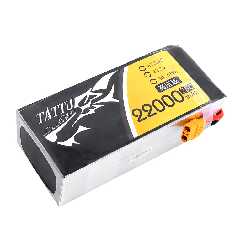 TATTU HV 22000mAh 25C 22.8V 6S1P High Voltage Lipo Battery Pack for UAV Industrial Drone