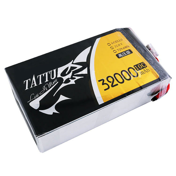 TATTU HV 32000mAh 10C 22.8V 6S1P High Voltage Lipo Battery Pack for UAV Industrial Drone