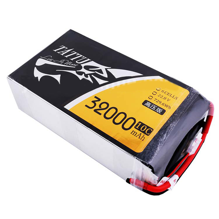 TATTU HV 32000mAh 10C 22.8V 6S1P High Voltage Lipo Battery Pack for UAV Industrial Drone