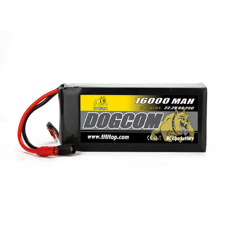 DOGCOM 16000mAh 6S 22.2V 25C DRONE UAV Lipo Battery