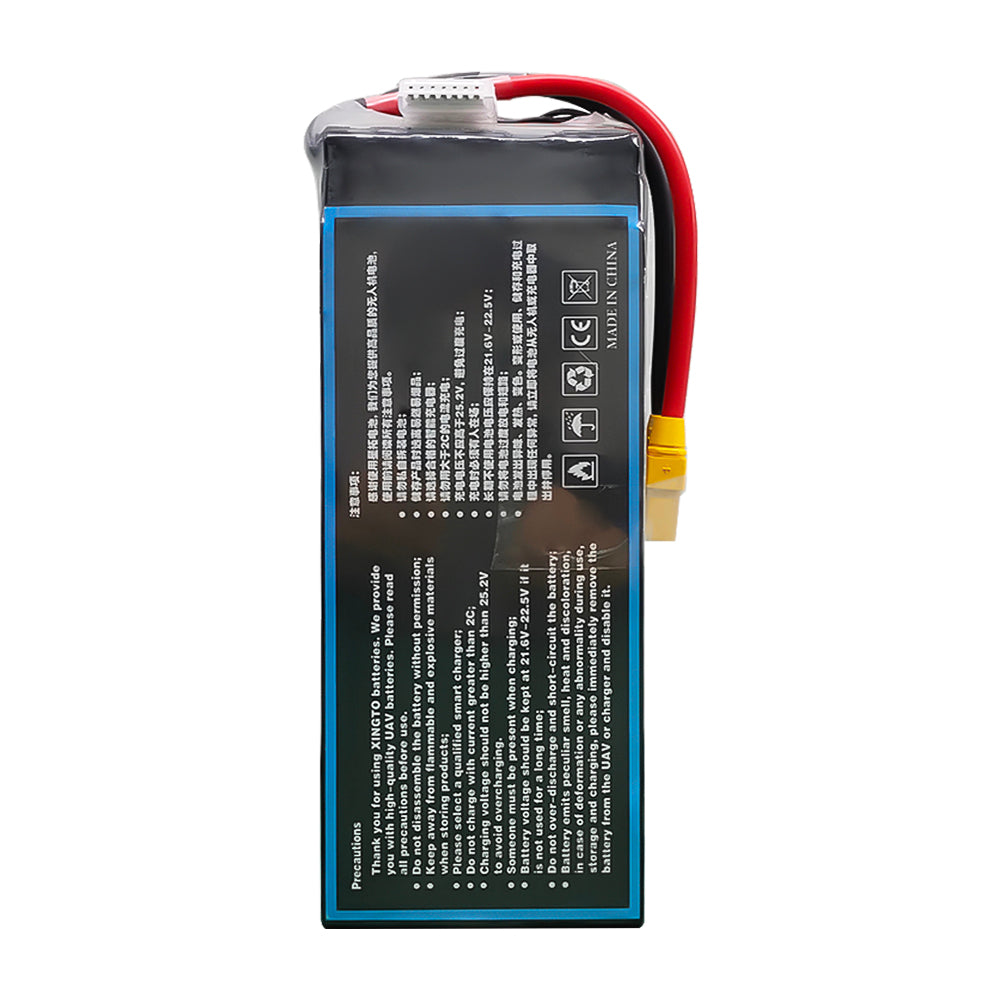 XINGTO 6S 22.2V 22000mah 10C Lipo Battery High Density Semi Solid-State Lithium Battery