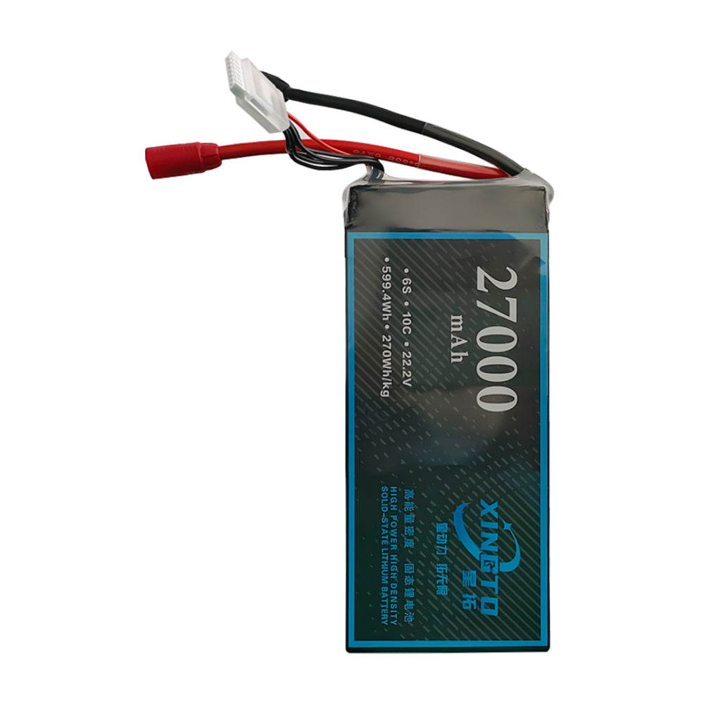 XINGTO 6S 22.2V 27000mah 10C Lipo Battery High Density Semi Solid-State Lithium Battery