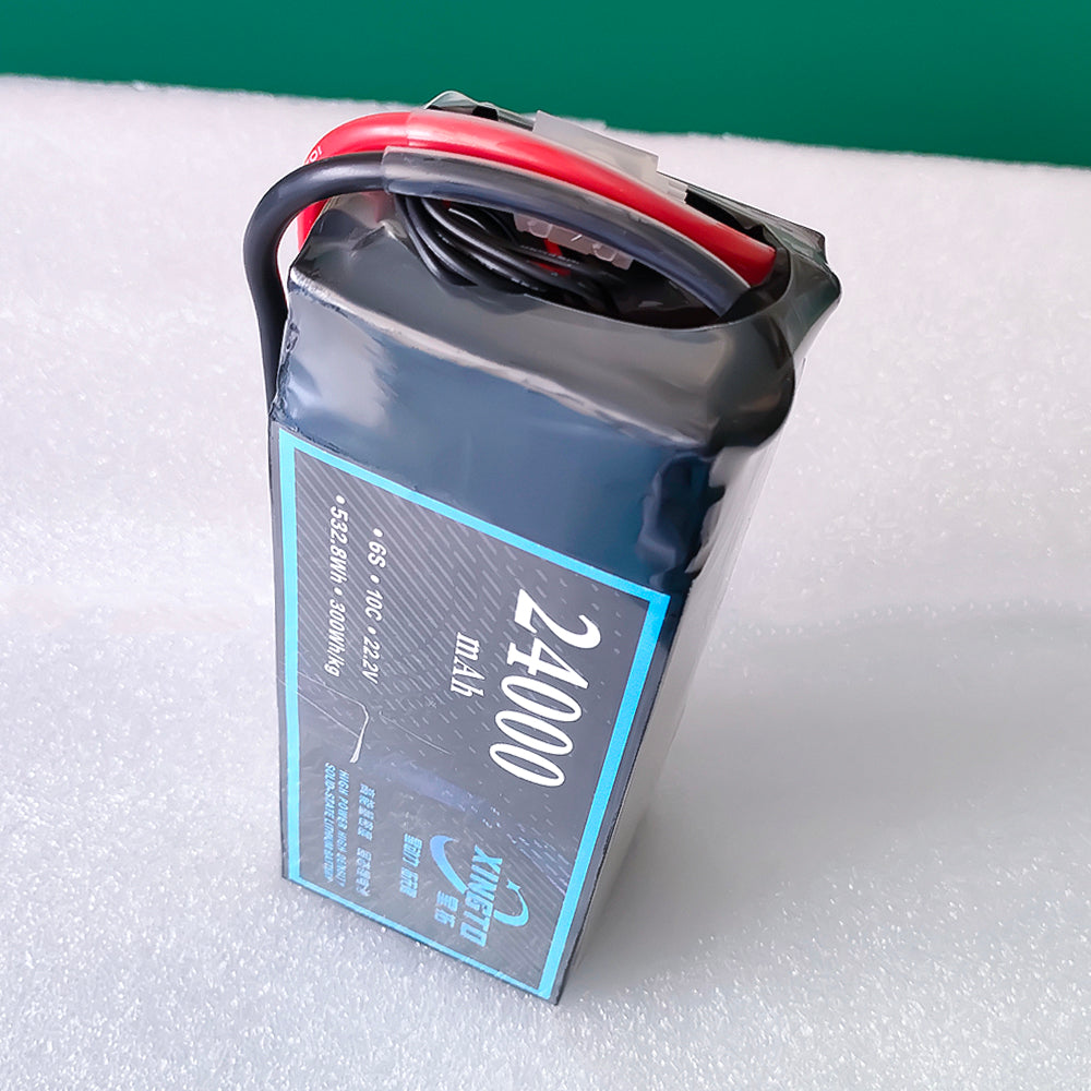 XINGTO 6S 22.2V 24000mah 10C Lipo Battery High Density Semi Solid-State Lithium Battery