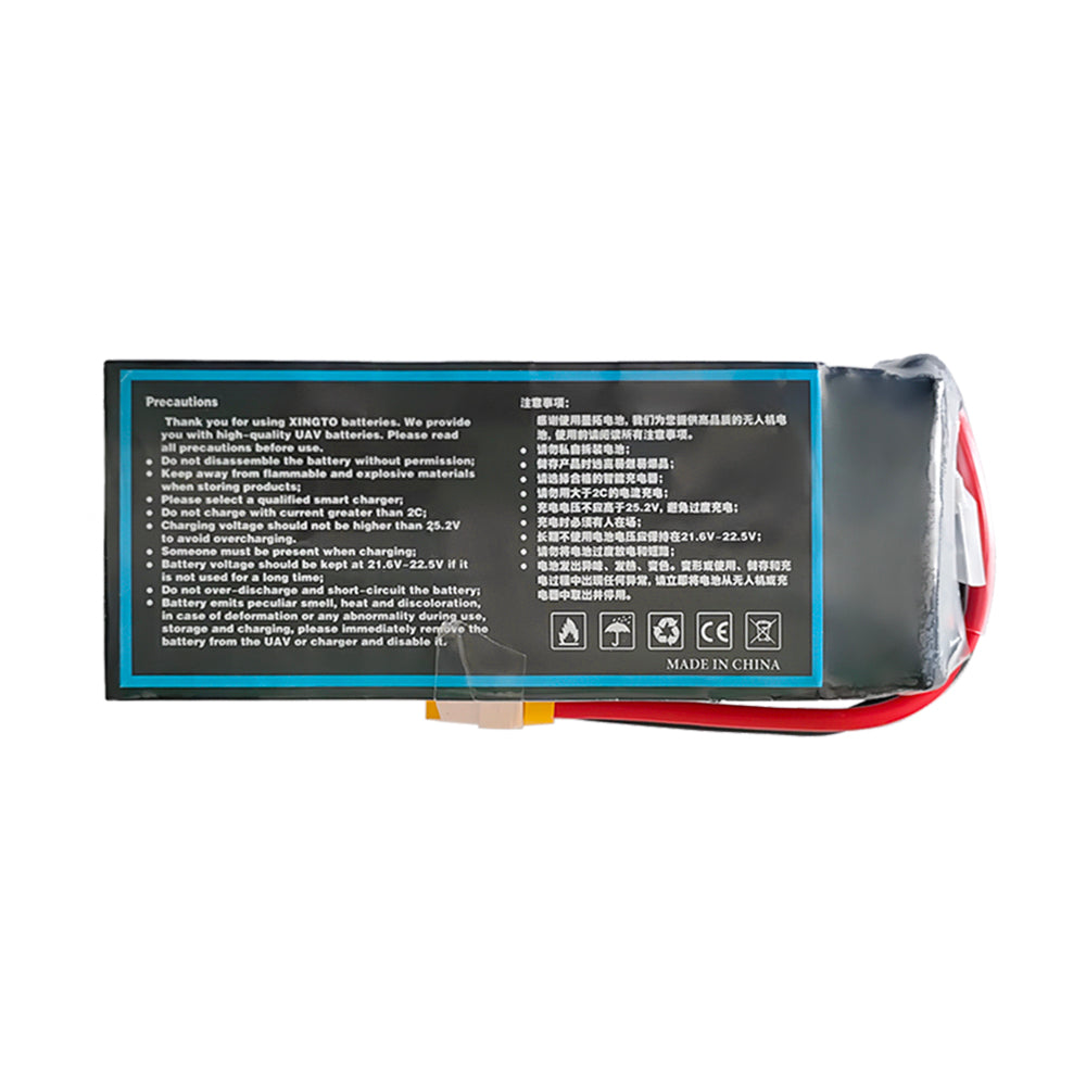 XINGTO 6S 22.2V 24000mah 10C Lipo Battery High Density Semi Solid-State  Lithium Battery