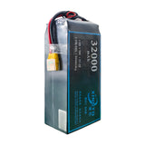 XINGTO 6S 22.2V 32000mah 10C Lipo Battery High Density Semi Solid-State Lithium Battery