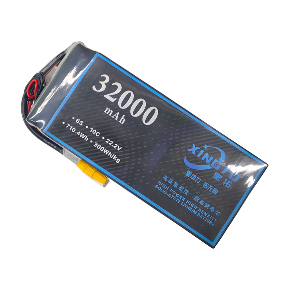 XINGTO 6S 22.2V 32000mah 10C Lipo Battery High Density Semi Solid-State Lithium Battery