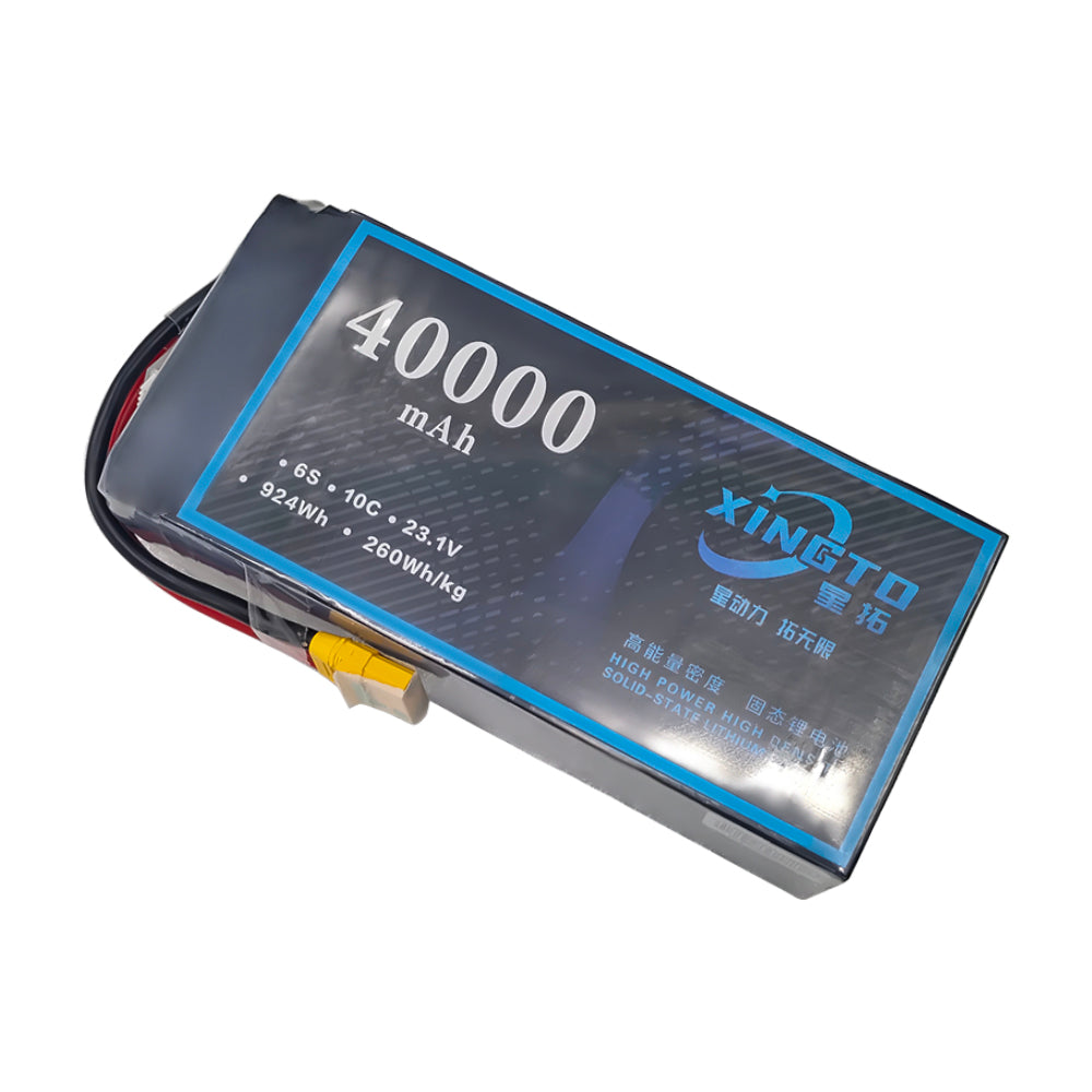 XINGTO 6S 23.1V 40000mAh HV Lipo Battery High Density Semi Solid-State Lithium Battery