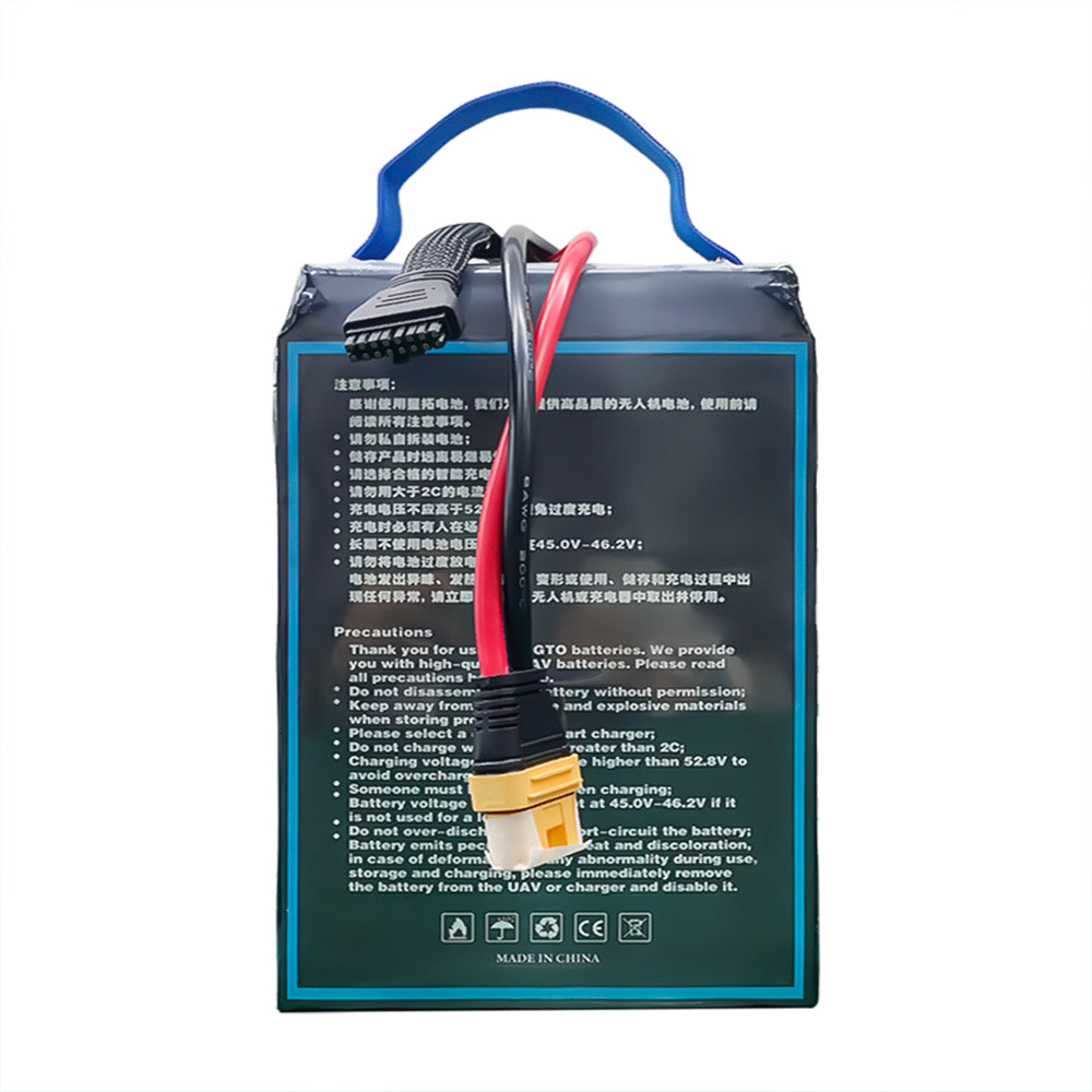 XINGTO 12S 46.2V 40000mAh 10C Lipo Battery High Density Semi Solid-State Lithium Battery