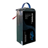 XINGTO 18S 66.6V 67000mAh 10C Lipo Battery 310 wh/kg High Density Semi Solid-State Lithium Battery