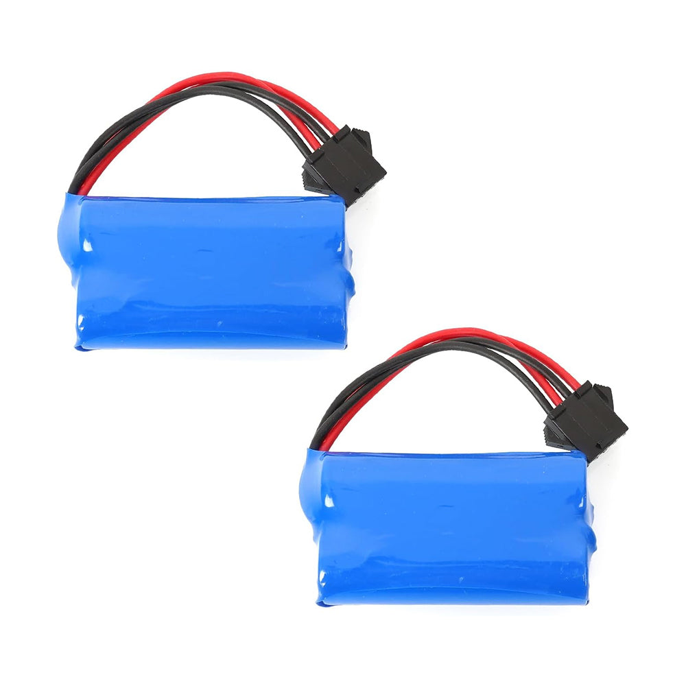 WPL 7.4V 600mAh Lipo Battery for WPL D12 RC Trucks (2PCS)
