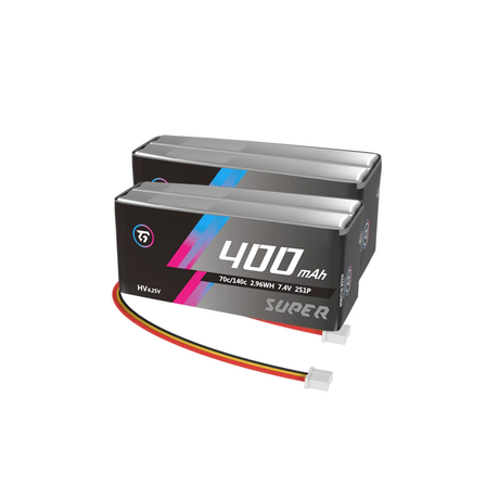 TG Super 400Mah 2S 7.6V 70C Lipo Battery Thickness 13.5MM