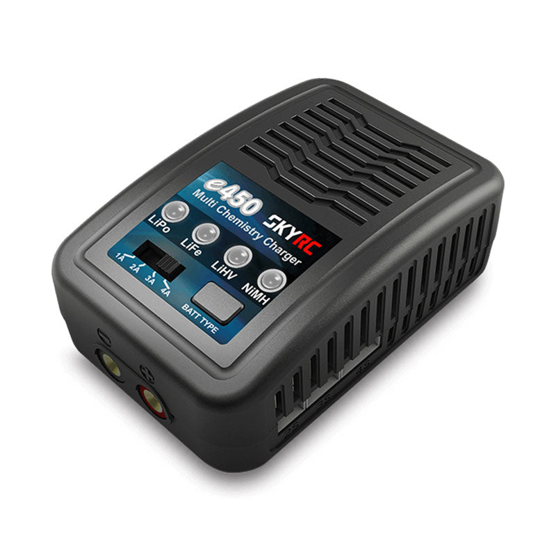 Chargeur d'équilibre SKYRC E455 100-240V 50W 4A pour 2-4S LiPo LiFe