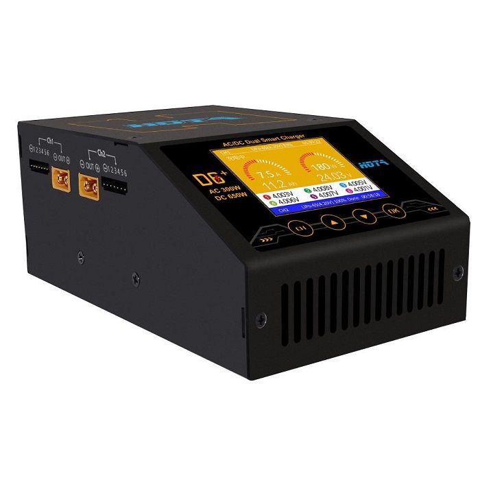HOTA D6+ 300W 1-6S AC/DC Dual Channel Smart Balance Charger