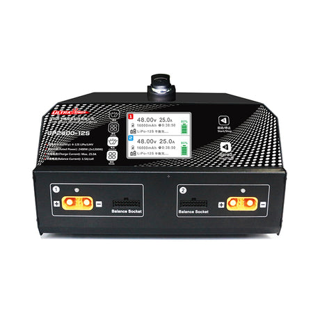 UltraPower UP2400-14S 2X1200W 25A LiPo LiHV Battery Balance Charger With LCD Display for 6-14S Battery