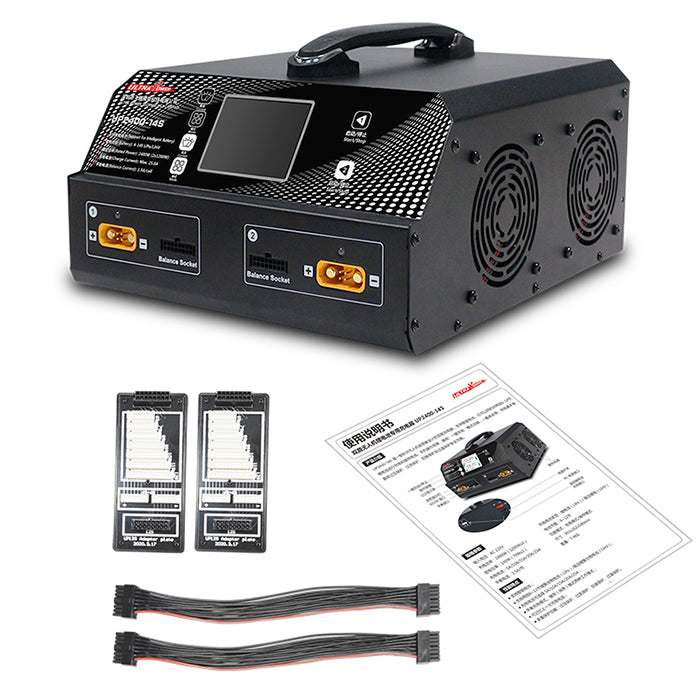 UltraPower UP2400-14S 2X1200W 25A LiPo LiHV Battery Balance Charger With LCD Display for 6-14S Battery