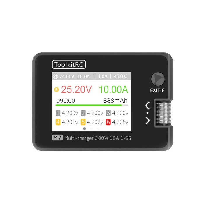 ToolkitRC M7 200W 10A 2-6S DC Multifunctional Balance Charger