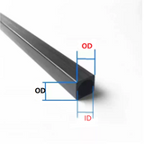 ARRIS 2PCS High Strength Outer Square Inner Round 3K Full Carbon Fiber Square Tube 500mm