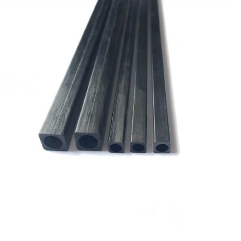 ARRIS 2PCS High Strength Outer Square Inner Round 3K Full Carbon Fiber Square Tube 500mm