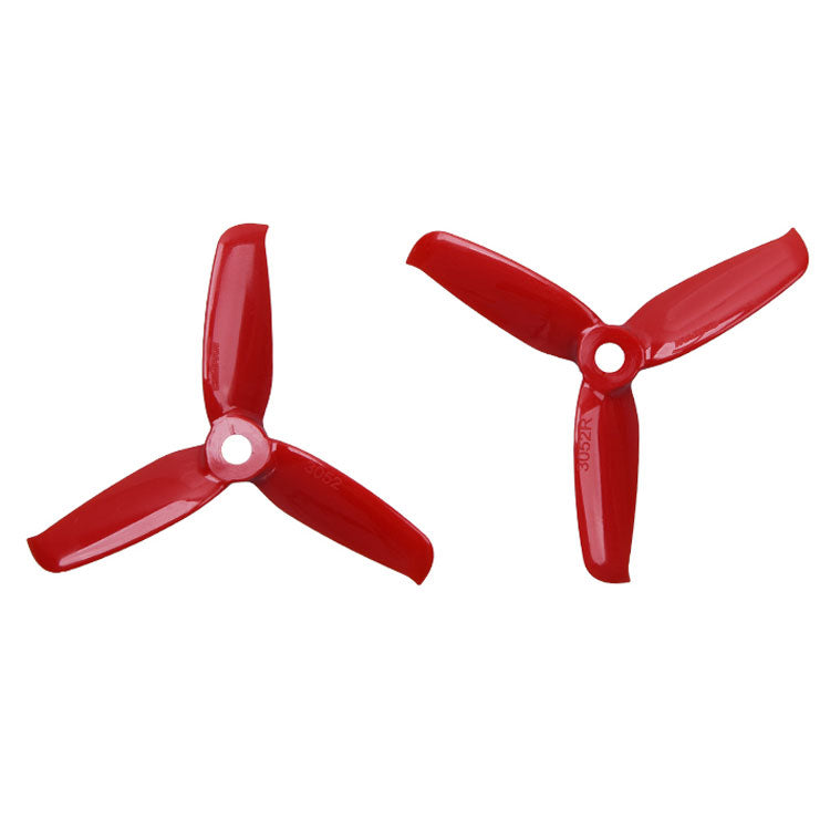 Gemfan Flash 3052 3 Inches 3 Blade Propeller Red (4 Sets)
