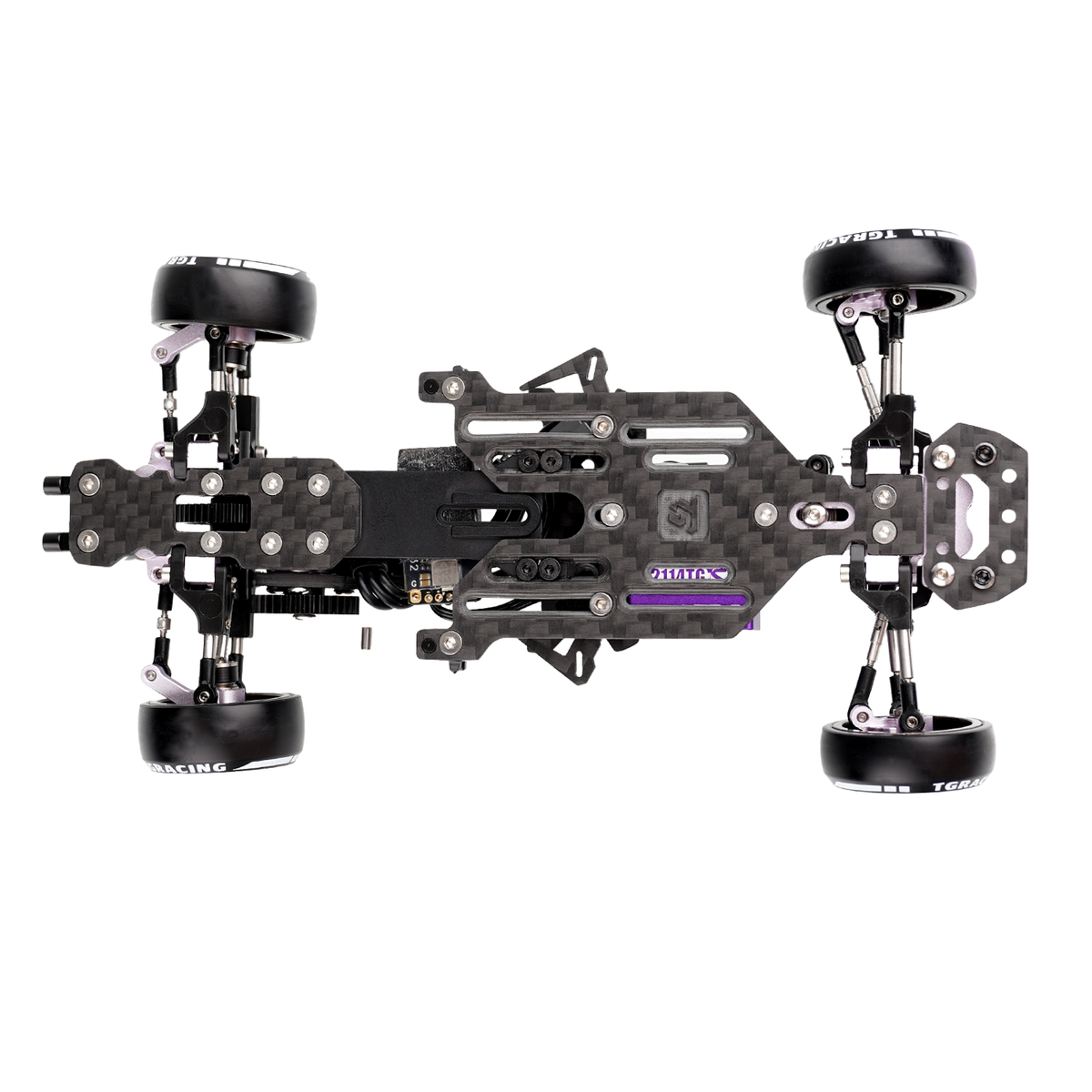 TG Super 1/24 1/28 TT Version TG First RWD Drift Car Chassis with Tire ...
