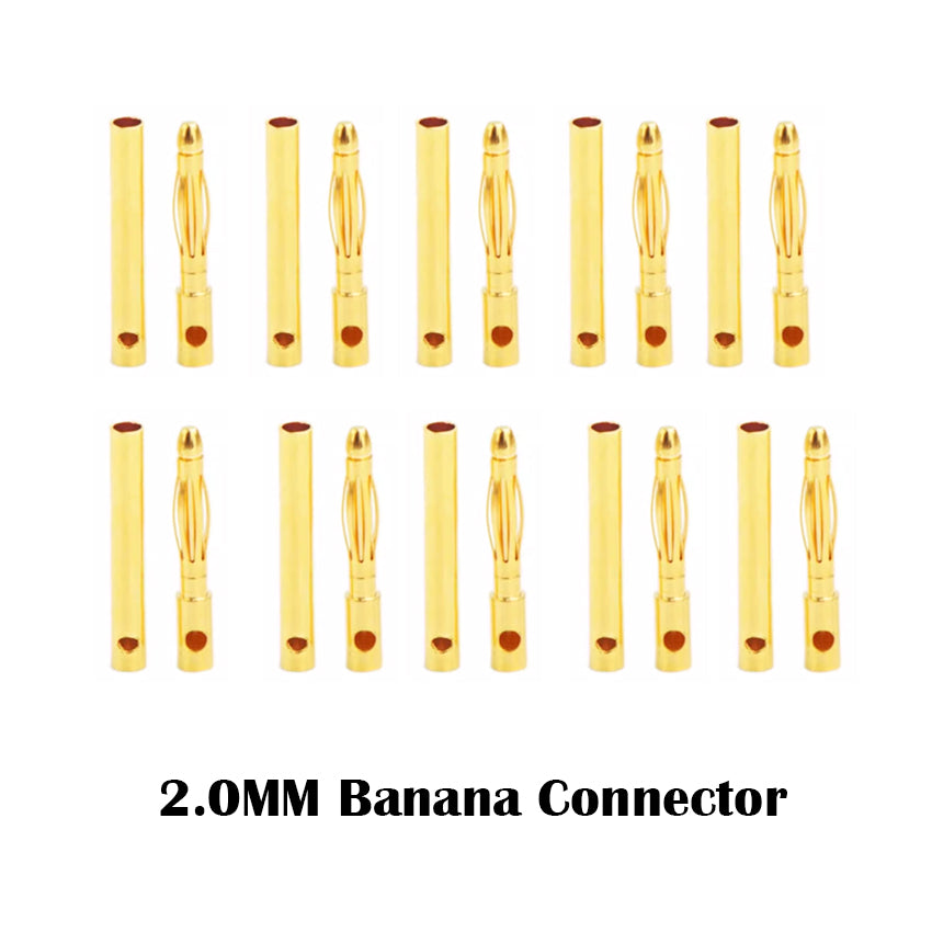 2mm Banana Plugs x 10pair