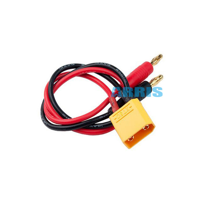 ARRIS Charger Leads XT90 Male Connector to 4mm Banana Plug (30cm / 14AWG) HA7046