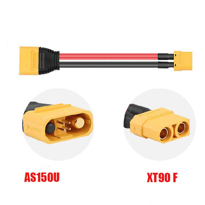 AMASS AS150U Plug XT90 Female RC Charger Extension Cable Battery Extension Cable