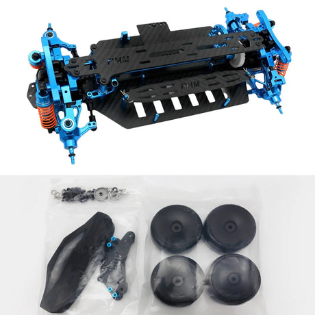 PMM 1/10 TT02 KIT Wheelbase Frame Carbon Chassis Fiber Drift Car RC Car Model